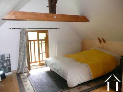 One of the bedrooms - large and airy, this one also has a walk-in dressing area and could easily have an ensuite bathroom. Located on the First Floor it is approached by its own staircase. 