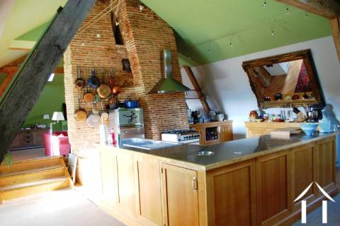 The owner's apartment on the top floor of the property maximizes the use of space by being open plan (with the exception of the bathroom) 