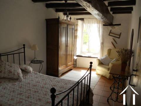 Bedroom 1 in the gîte. 