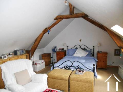 The First Floor is dominated by the bedroom (30m2), with a bathroom and a mezzanine area. 