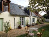 The house and gîte face away from the lane that runs through the hamlet.   South facing, both properties get the maximum light throughout the day and look out onto the private garden and orchard