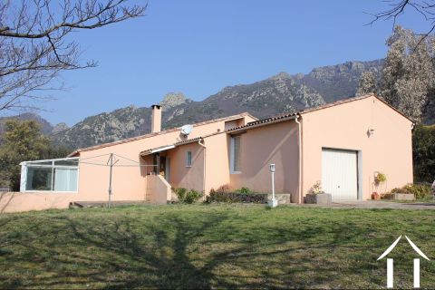 Large architects house with amazing views and nice plot of land .
