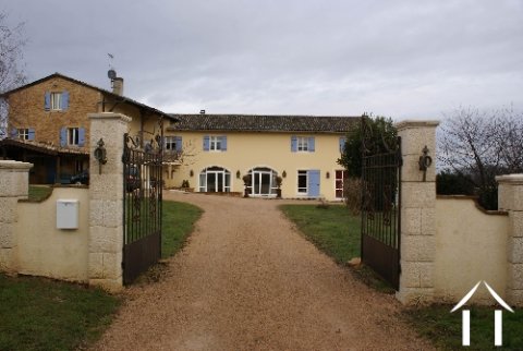 Mansion surrounded by vines