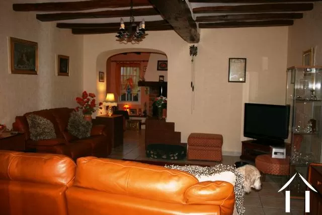 The lounge with the large alcove snug beyond. 