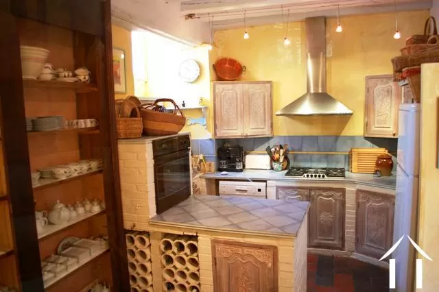 The kitchen area in the house - serving meals to the guest who occupy the 4 main bedrooms in the property. 