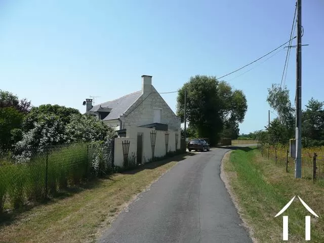 This is the quiet country lane that passes the end of this property. 