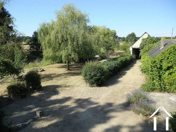 Views of the garden from one of the double bedrooms.