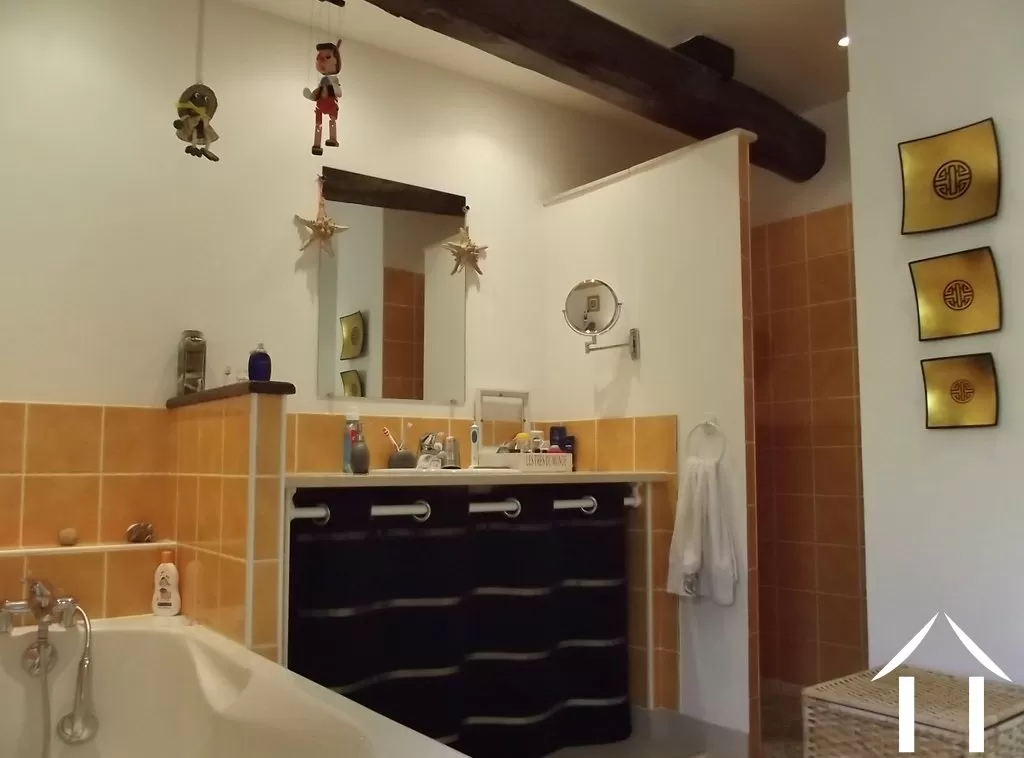 salle de bains rez de jardin