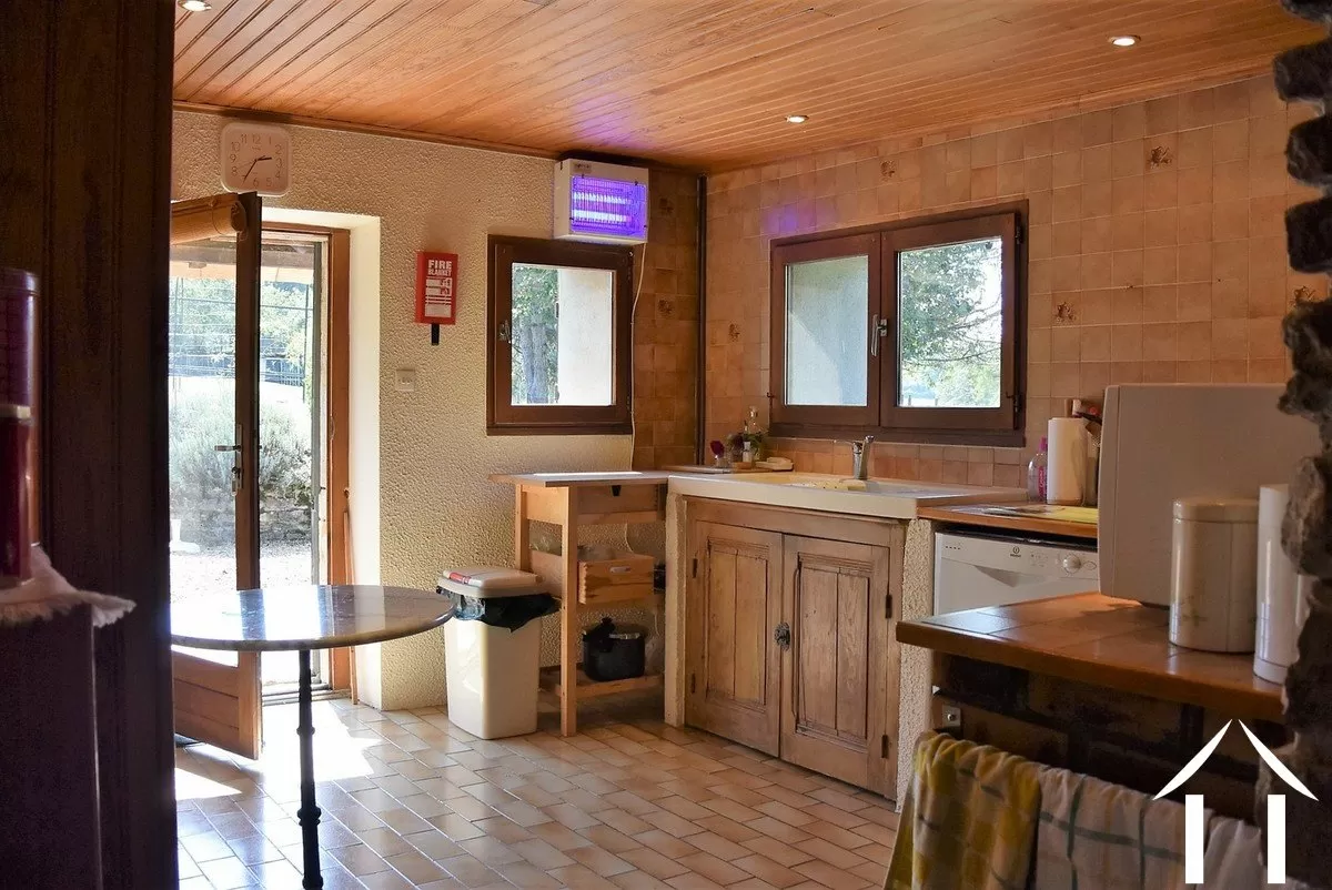 kitchen with direct access to the garden