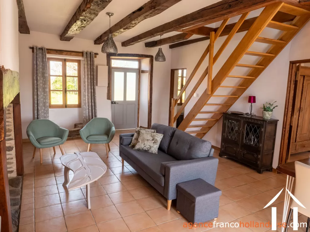 House with guest house for sale lubersac, limousin, Li1070 Image - 64