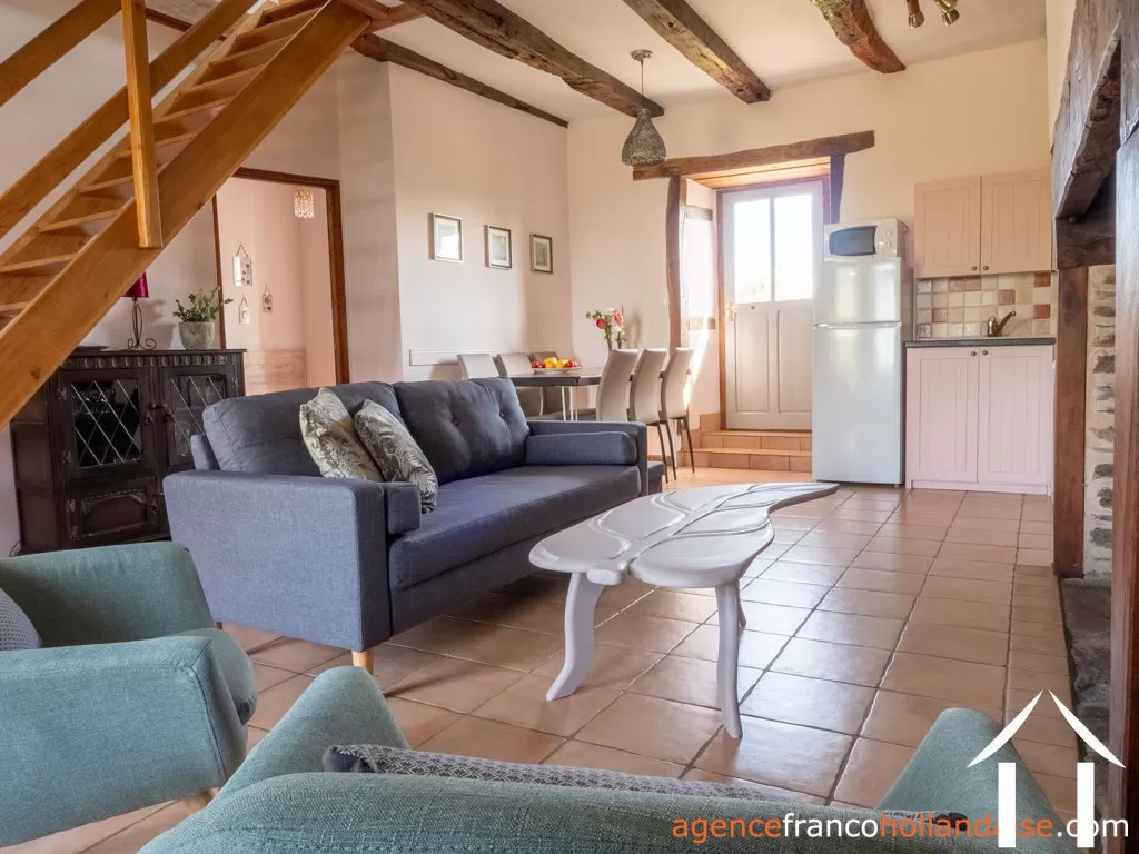 House with guest house for sale lubersac, limousin, Li1070 Image - 62