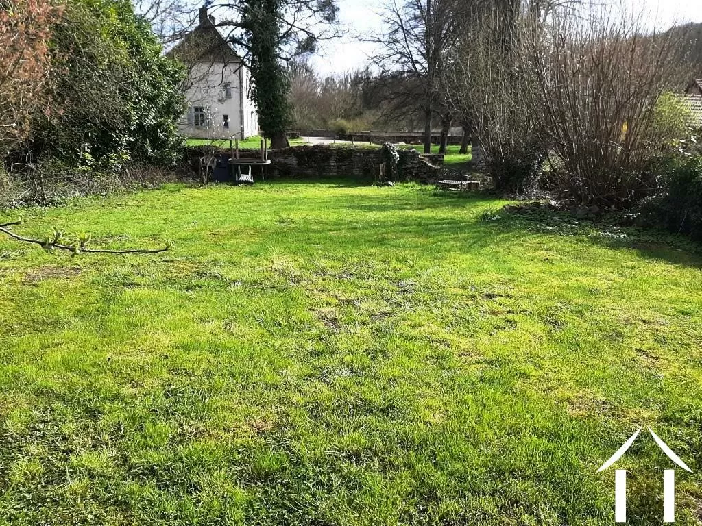 Separate garden by the river