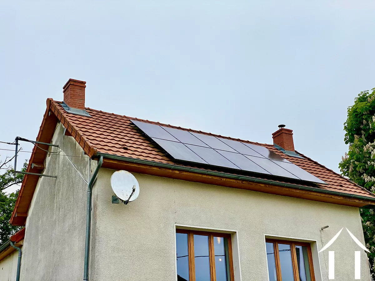 La toiture Sud, avec panneaux photovoltaïques