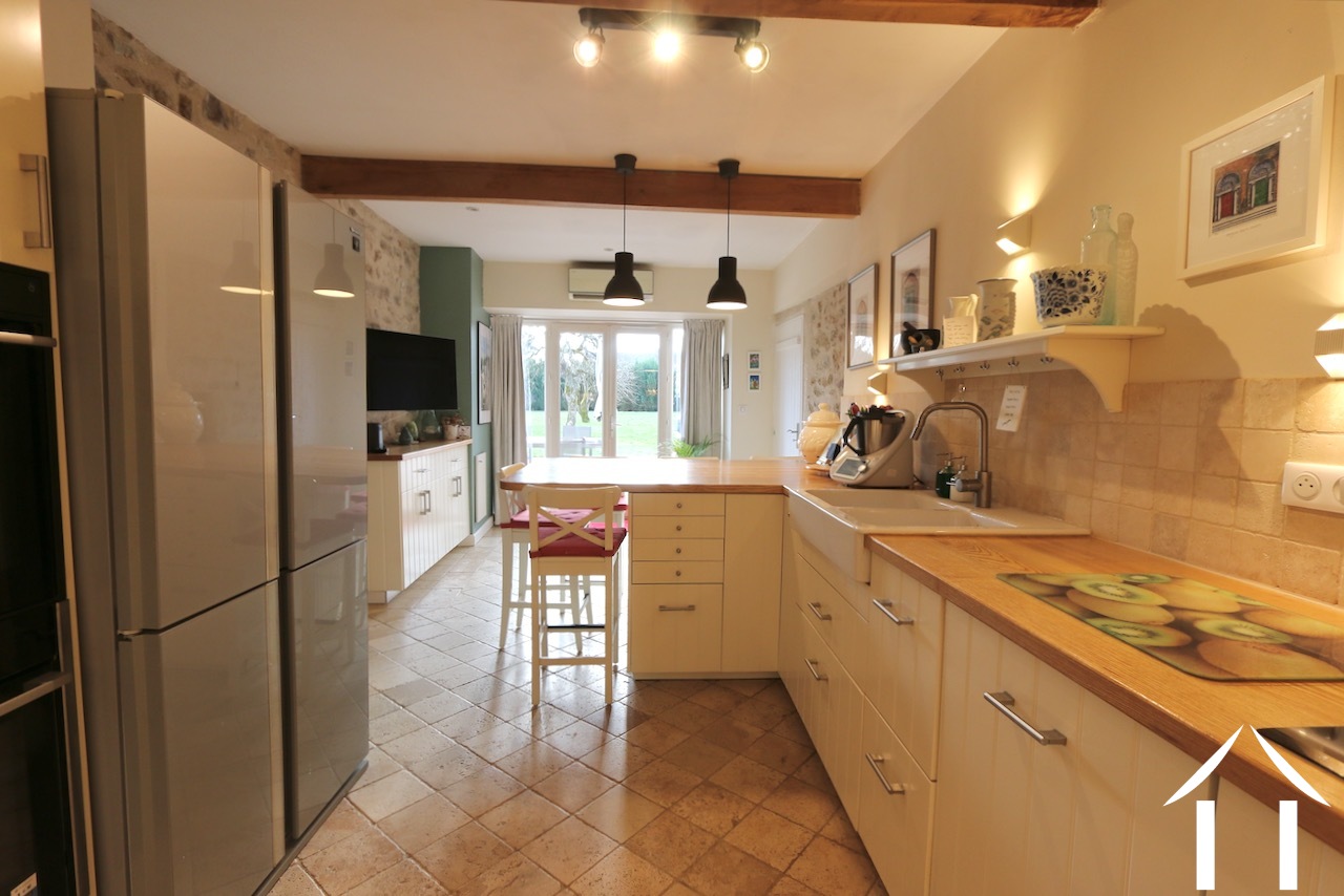 Kitchen looking out into the garden