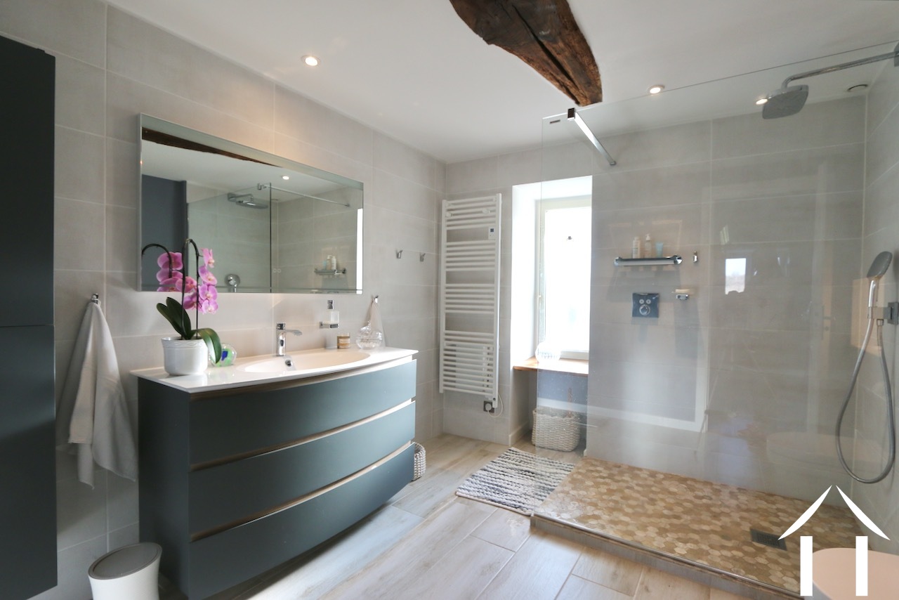 Shower room with toilet