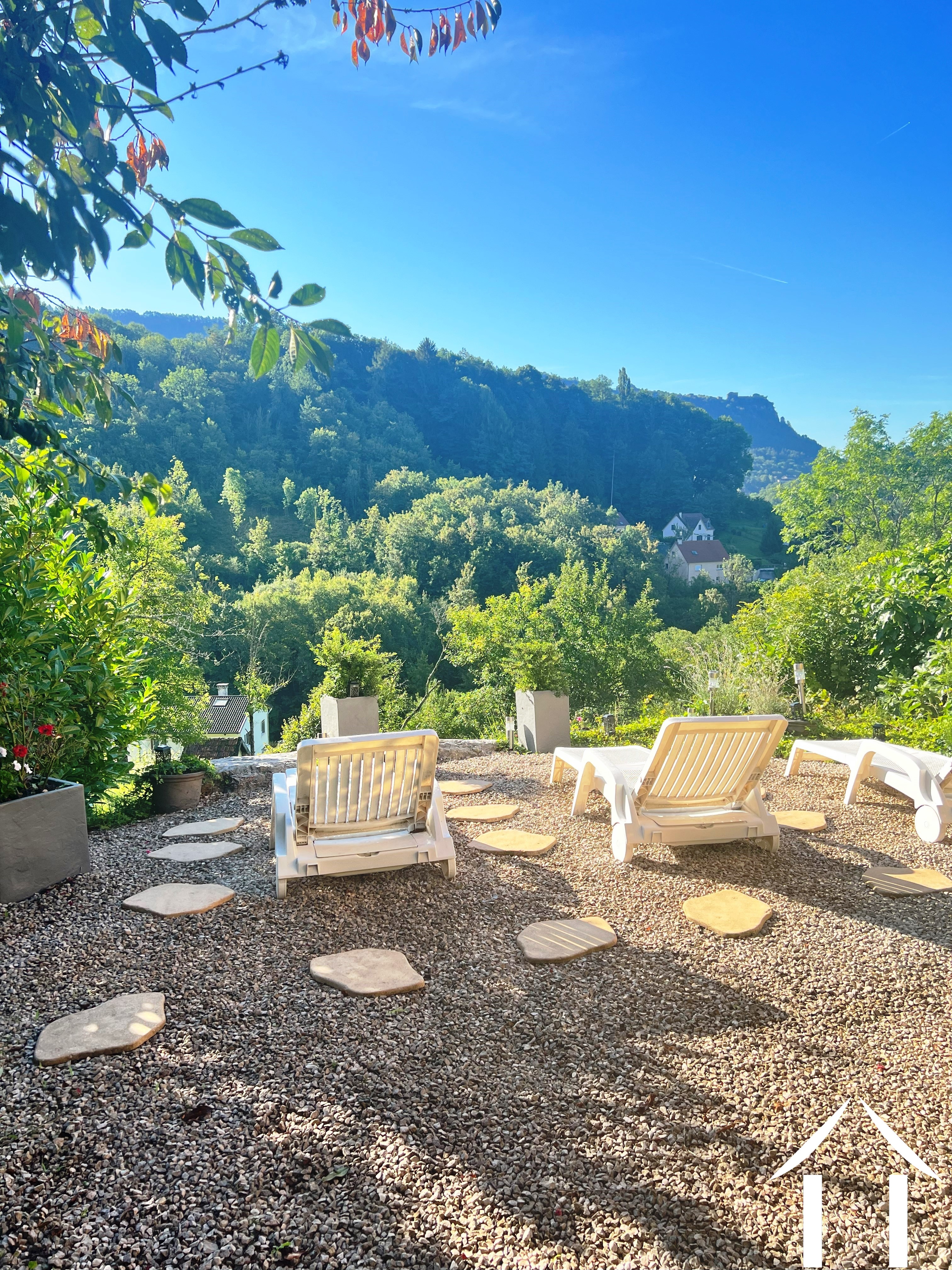 View from garden to hills