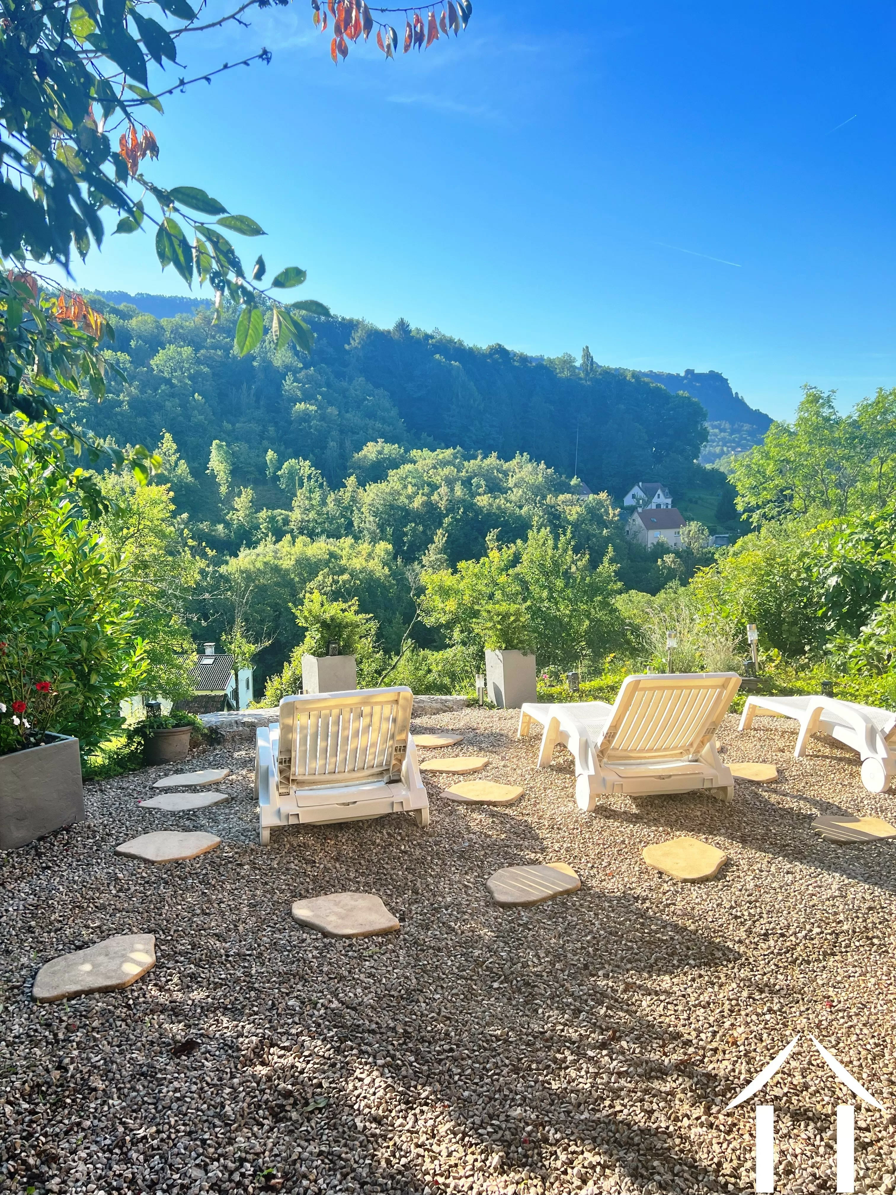 View from garden to hills