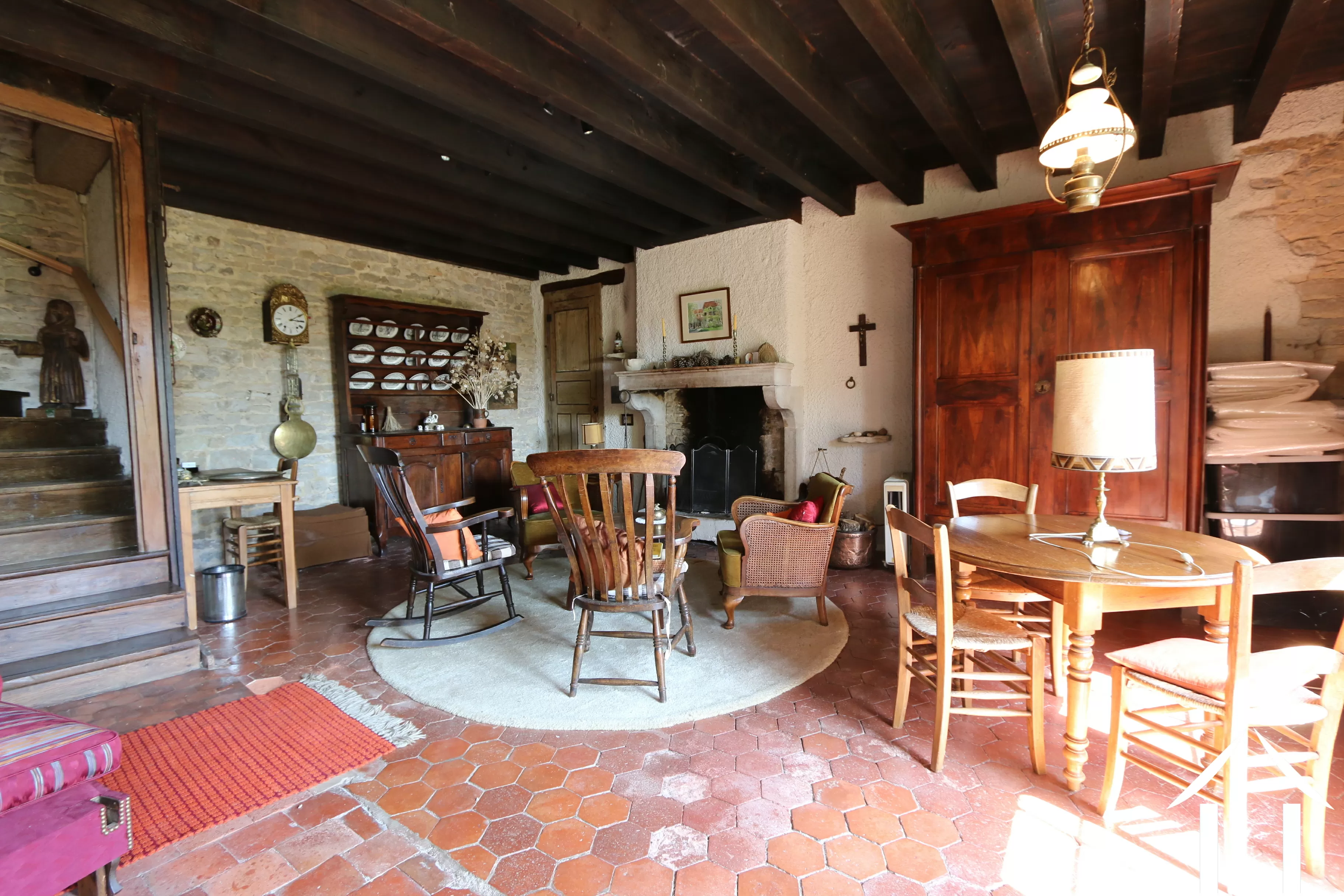 Living - Dining, with open fire