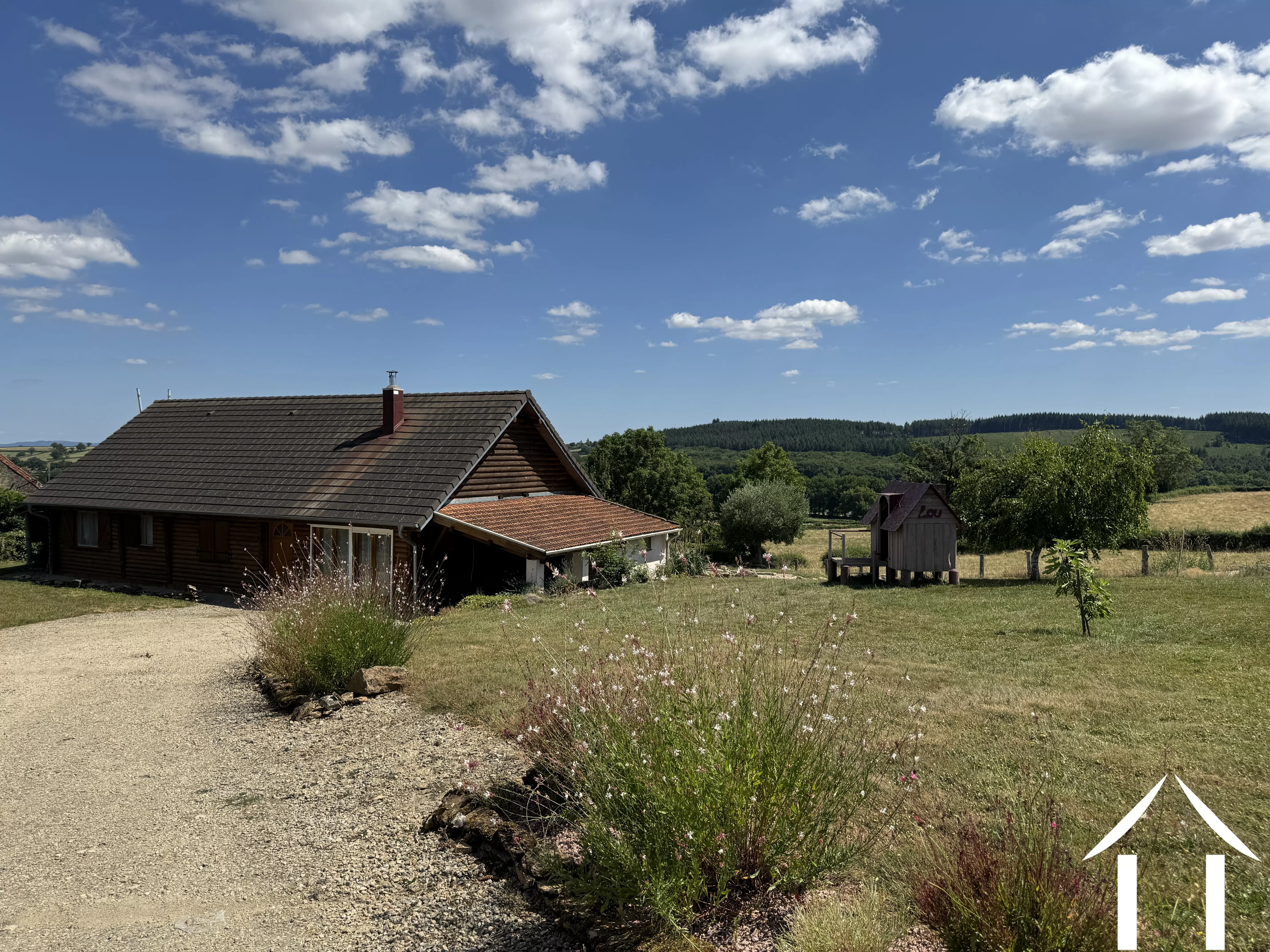 Chalet en plein campagne avec vue