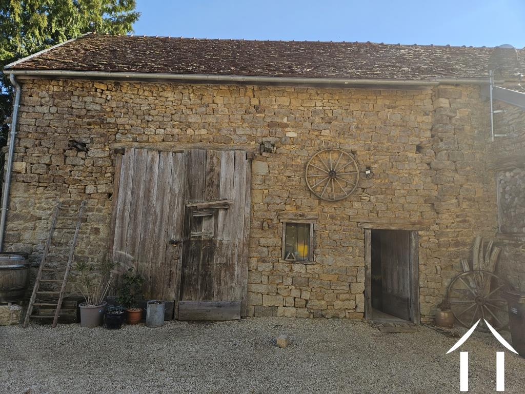 Barn and stable building in courtyard