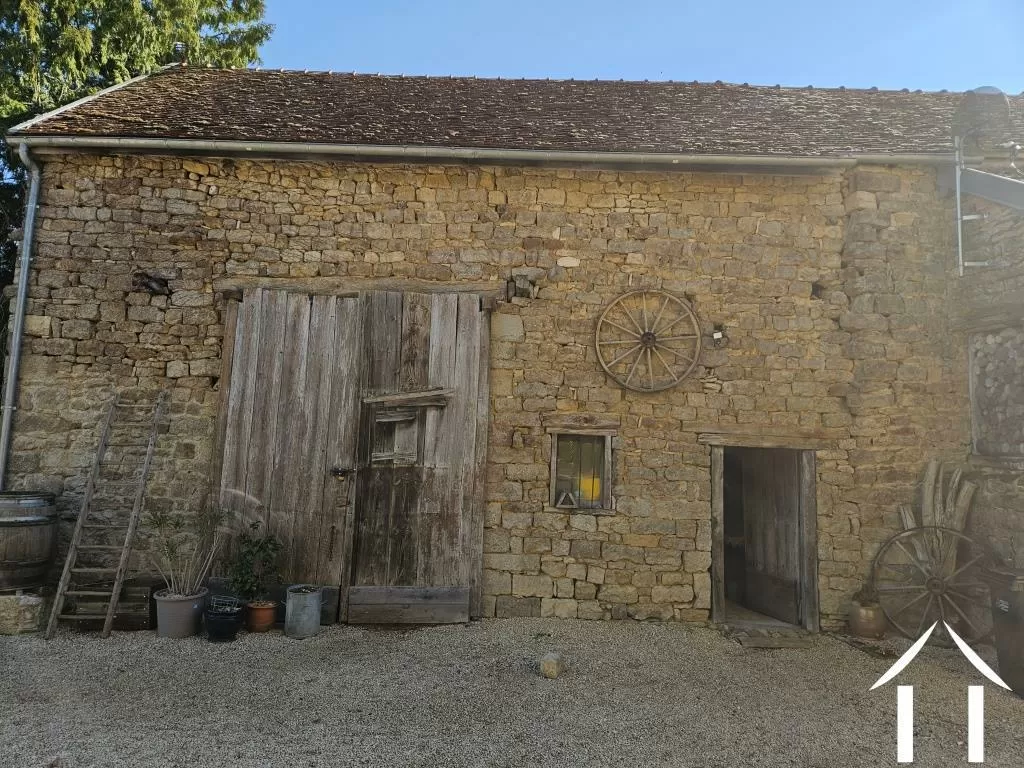 Barn and stable building in courtyard