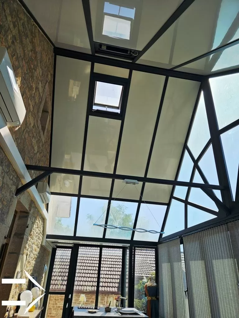 Spectacular glass roof strucure