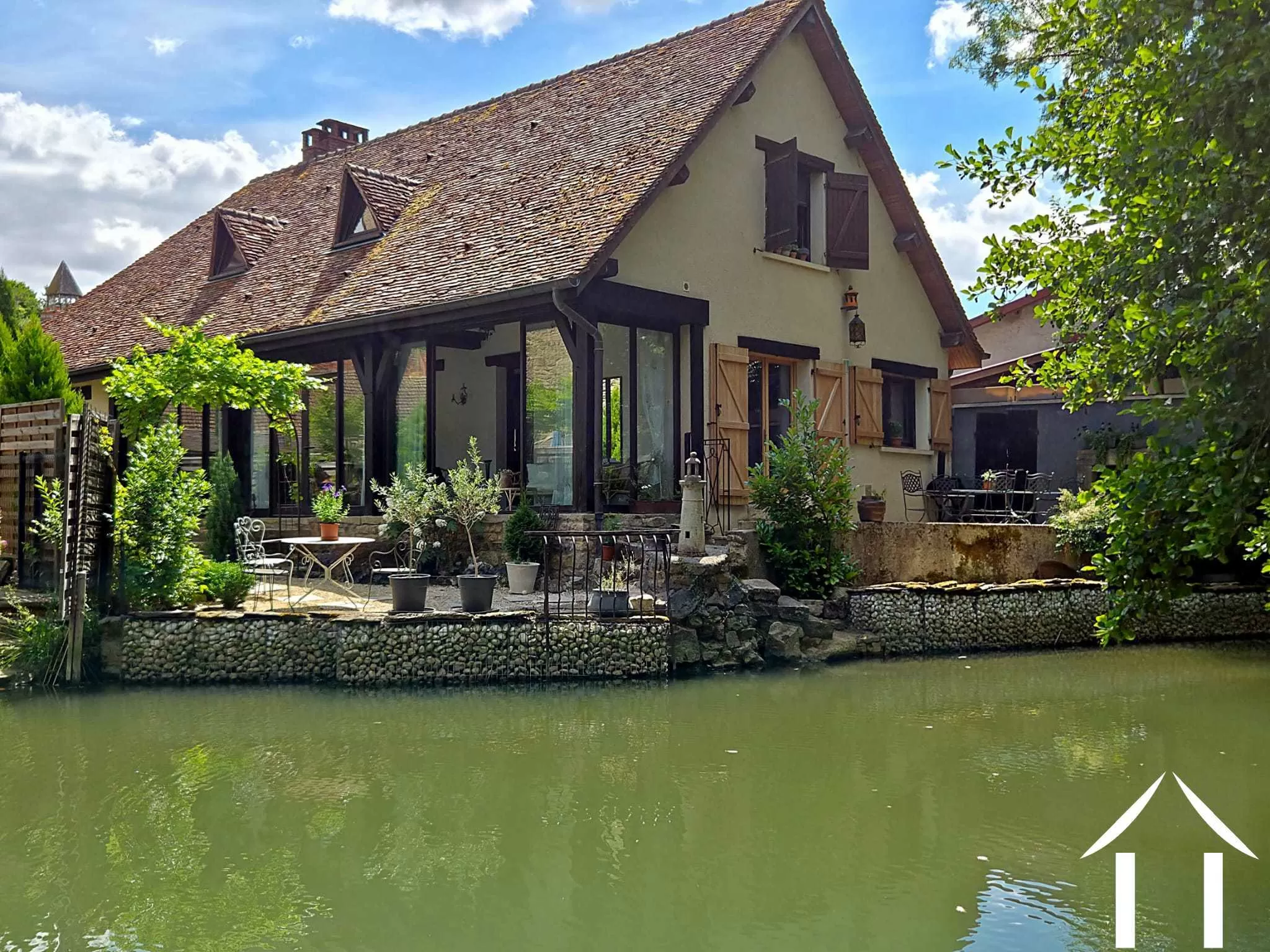 Charming Riverside House in Medieval Town