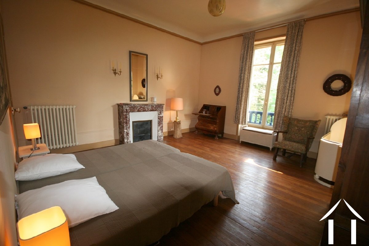 one of six bedrooms in manor house