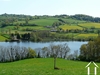 rolling country side in the lake area of the morvan