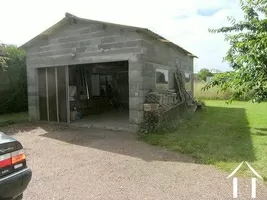 This shows the large garage