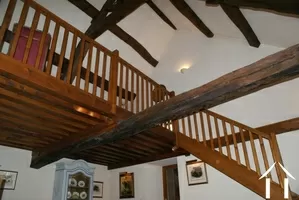 looking up to the mezzanine