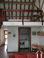 one of 3 identical apartments in barn, with mezzanine bedroom
