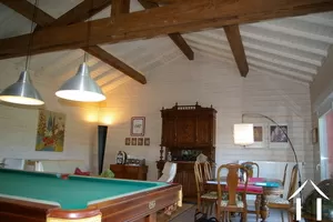 main living room with pool table