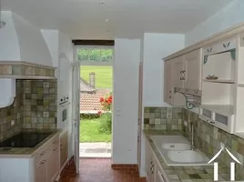 Fitted Kitchen with access to garden