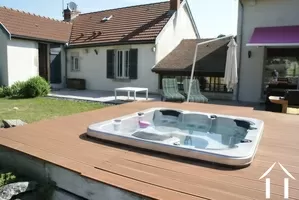 terrace with jacuzzi/spa bath