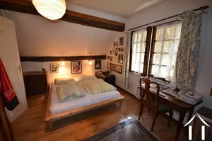 one of two bedrooms in main house