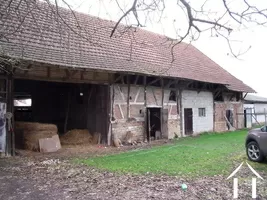 half timbered barn