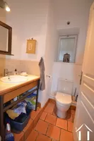 guest toilet on first floor next to kitchen