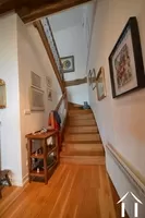 Oak stairs to second floor with bedrooms