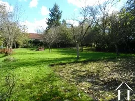 spacious back garden with jeu de boules court