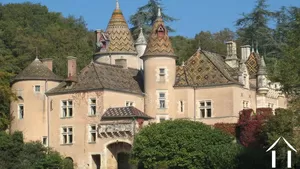 Fairytale castle in south Burgundy