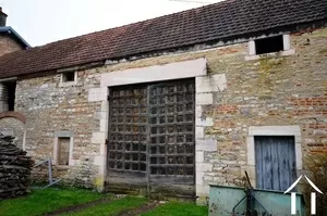 one of the stone barns with ancient doors