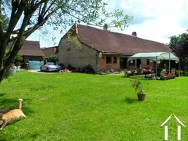 back of the house with lovely private garden