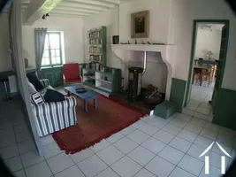 Living room in downstairs apartment in Farmhouse