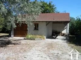 garage and woodstore