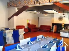 the dining room during a wedding