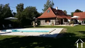back of the house and pool