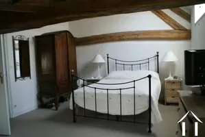 Charming bedroom with oak beams