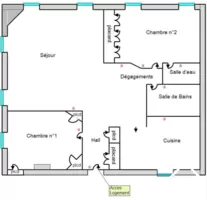 Lay out of the apartment