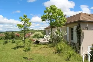 The terrace with views in the distance